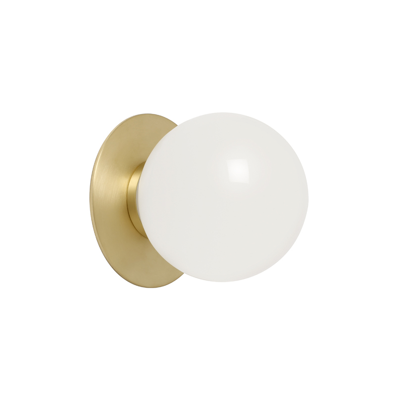 Applique MEZZO FLUSH Small IP44 Laiton satiné CTO LIGHTING