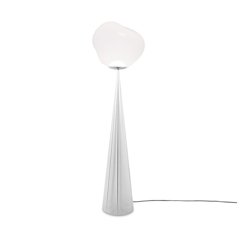 Lampadaire MELT CONE FAT Opalin/ chrome TOM DIXON