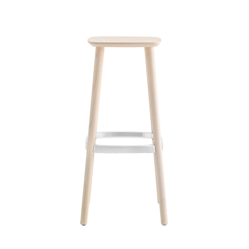 Tabouret haut BABILA STOOL 2706 Frêne blanchi/ blanc PEDRALI