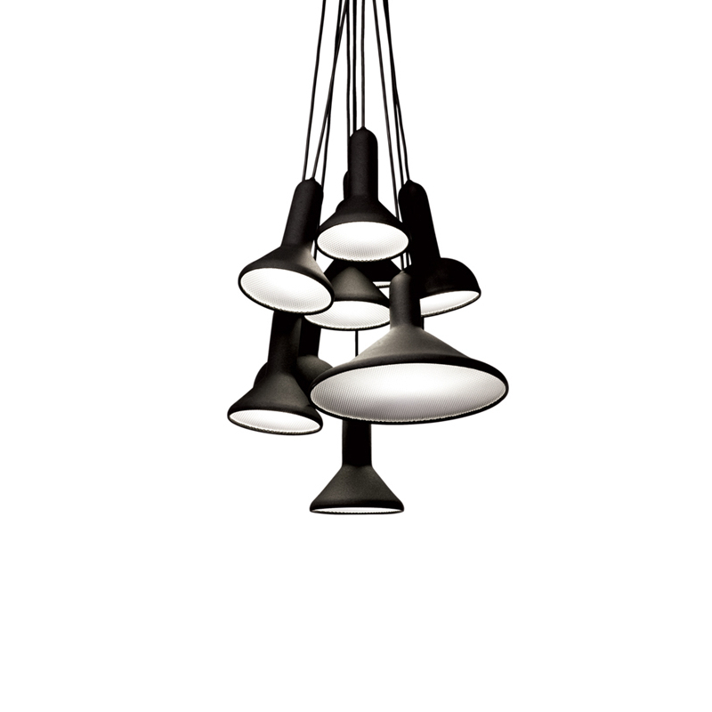 Suspension TORCH BUNCH S10 Noir / câble noir  ESTABLISHED & SONS