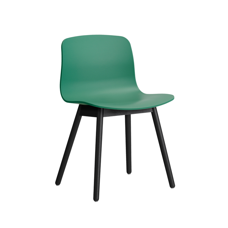Chaise ABOUT A CHAIR AAC 12 Teal green HAY
