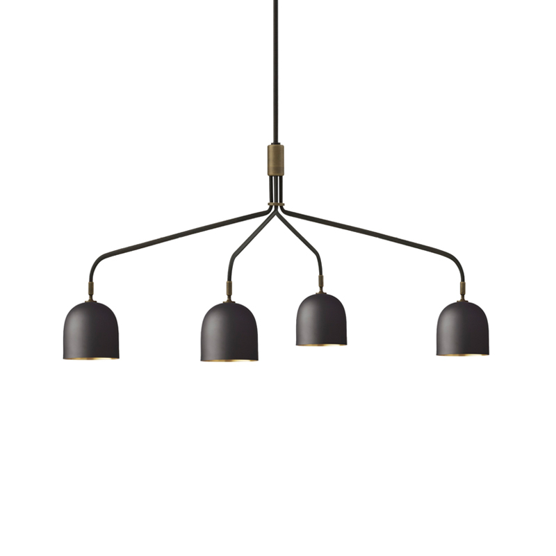Suspension HOWARD 4 bras longs Gunmetal GUBI
