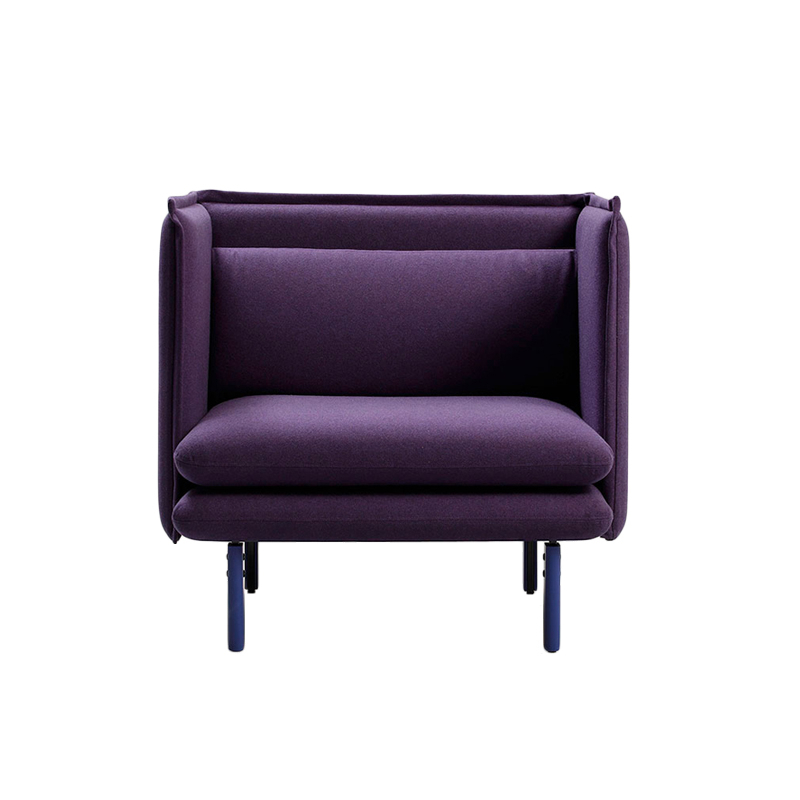 Fauteuil REW 88 L Violet 72/ pieds bleu 52 SANCAL