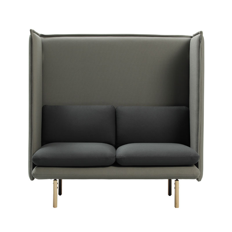 Canapé REW 128 XXL Gris clair 160/ gris foncé 180/ pieds naturels SANCAL