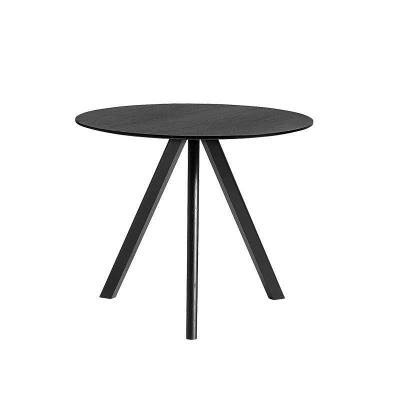 Table COPENHAGUE ROUND TABLE CPH20 Chêne noir vernis à base d'eau HAY