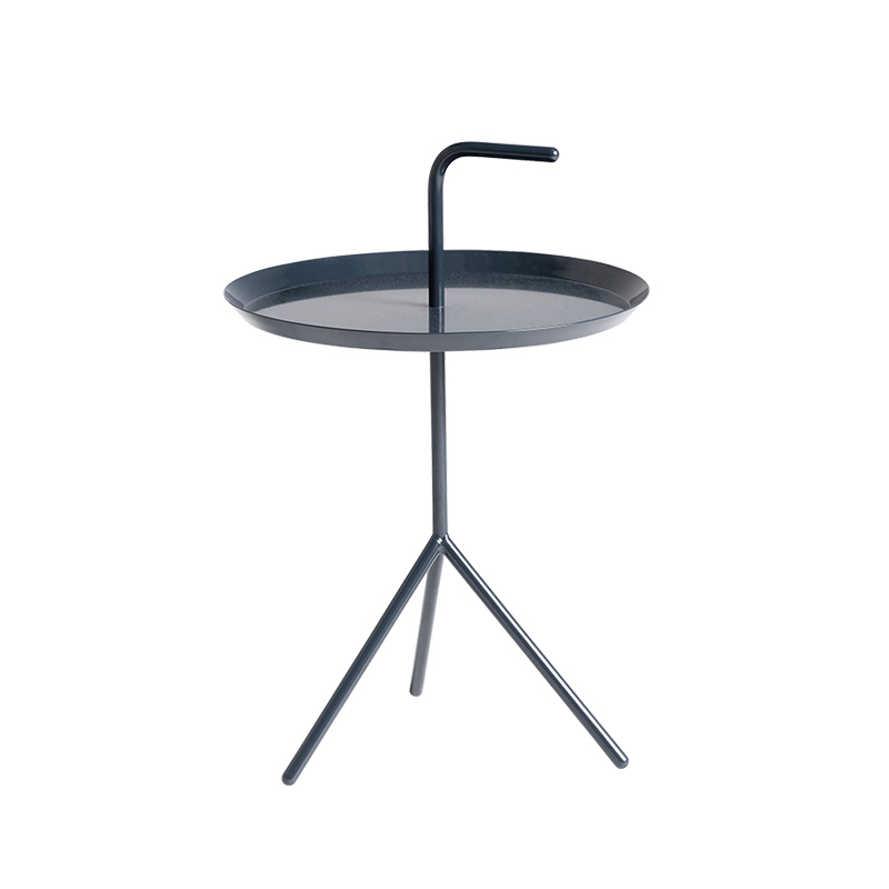 Table d'appoint guéridon DLM Bleu foncé brillant HAY