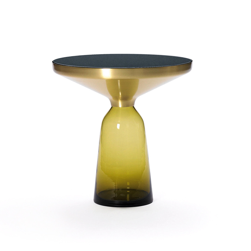 Table d'appoint guéridon BELL SIDE TABLE Jaune Topaz CLASSICON