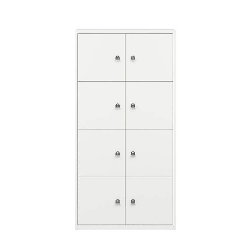Meuble de rangement LATERALFILE LODGES 8 portes Blanc Chalk BISLEY