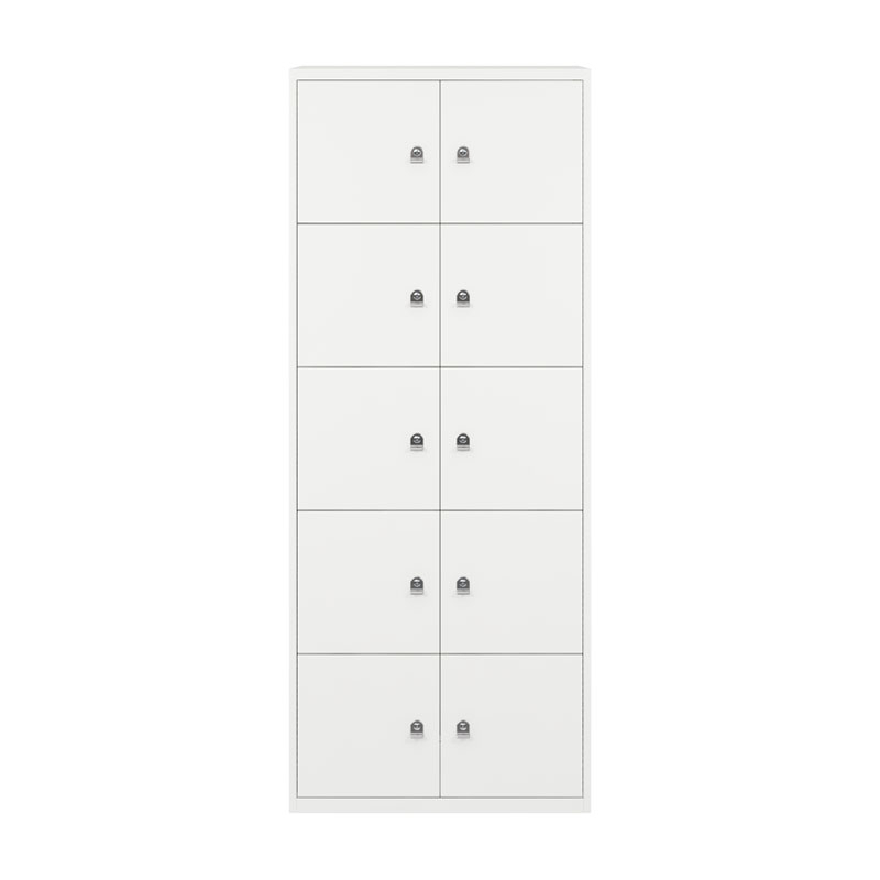 Meuble de rangement LATERALFILE LODGES 10 portes Blanc Chalk BISLEY