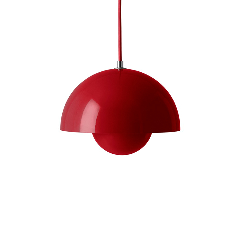Suspension FLOWERPOT VP1 Rouge vermillon AND TRADITION