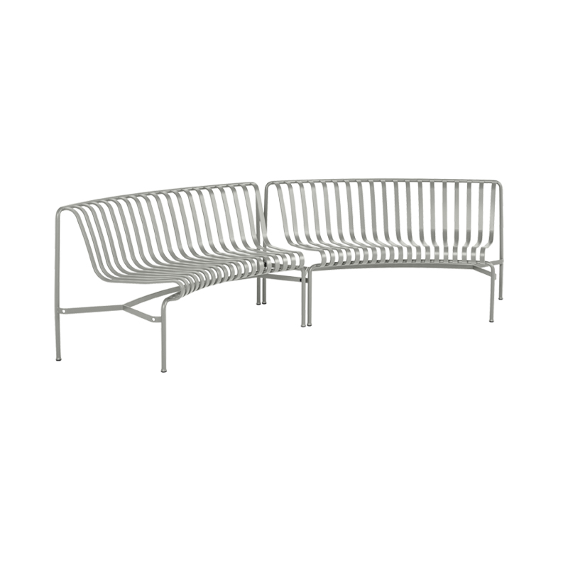 Banc extérieur Banc PALISSADE PARK IN/IN Gris clair HAY