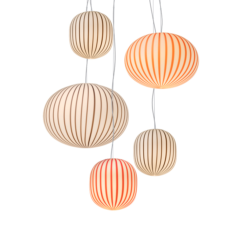 Suspension FILIGRANA CLUSTER C5 Noir, rouge ESTABLISHED & SONS