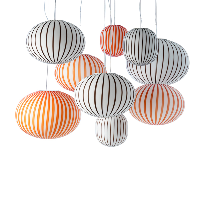 Suspension FILIGRANA CLOUD C9 Noir, rouge ESTABLISHED & SONS