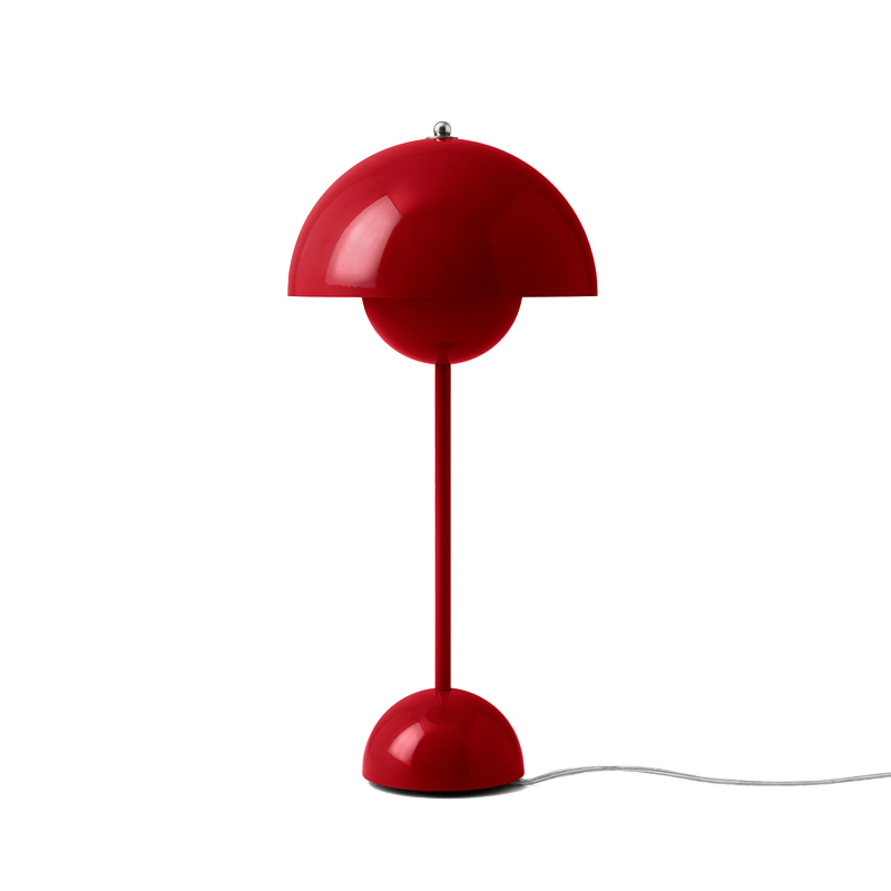 Lampe à poser FLOWERPOT VP3 Rouge vermillon AND TRADITION