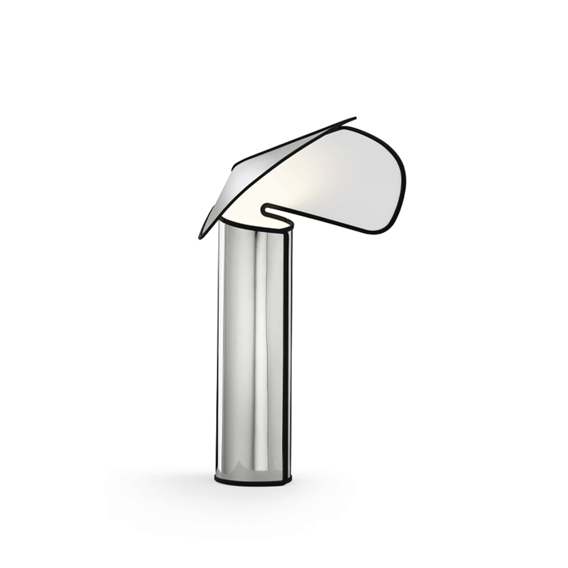 Lampe à poser CHIARA T Gris aluminium/ bord anthracite  FLOS
