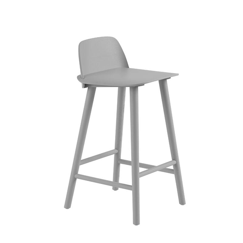 Tabouret haut NERD BARSTOOL Gris MUUTO
