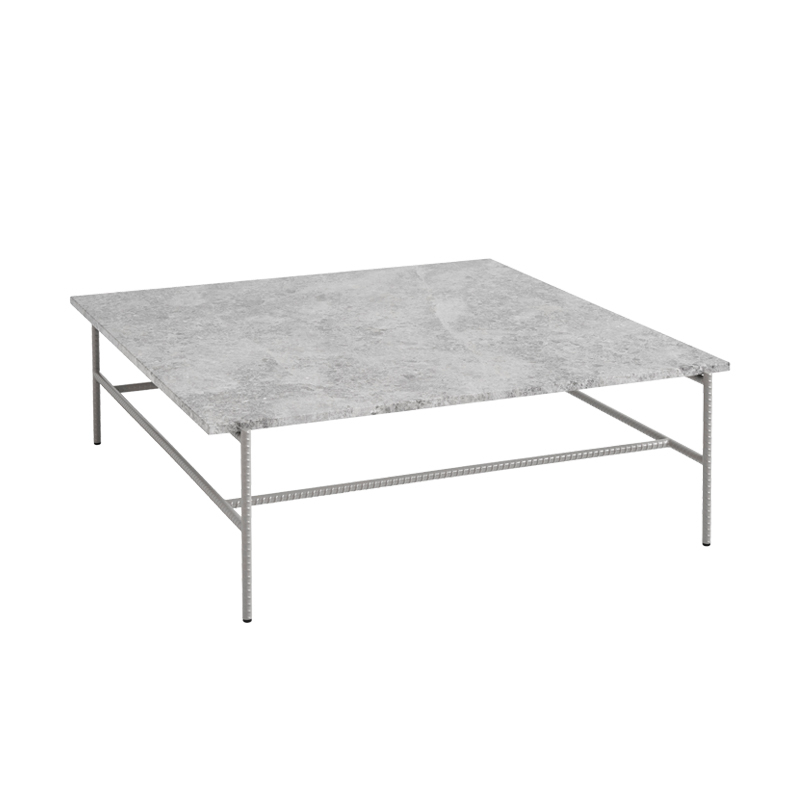 Table basse REBAR 100x104 Marbre gris/ gris HAY
