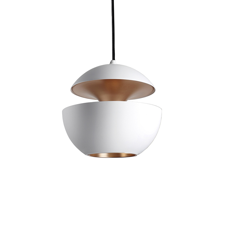 Suspension HERE COMES THE SUN 250 Blanc & cuivre DCW EDITIONS