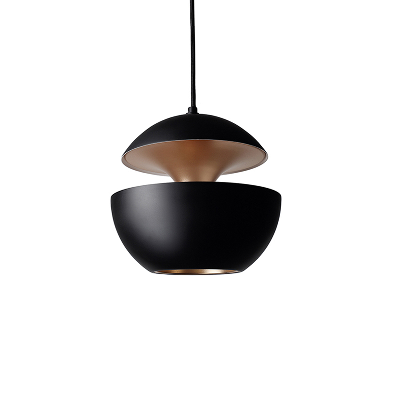 Suspension HERE COMES THE SUN 250 Noir & cuivre DCW EDITIONS