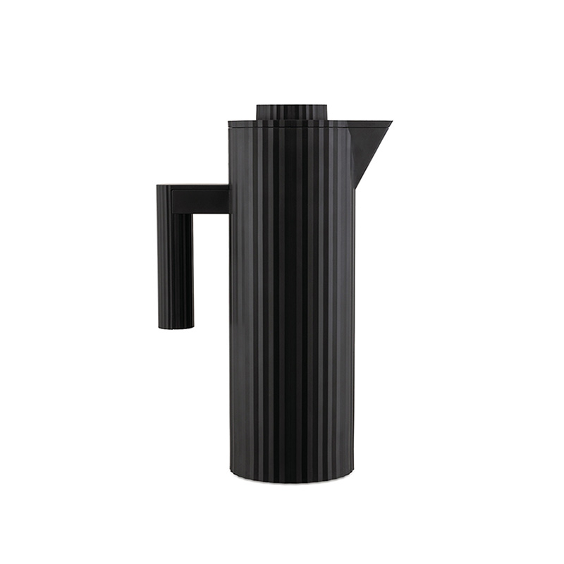 Café & Thé Pichet isotherme PLISSÉ Noir ALESSI