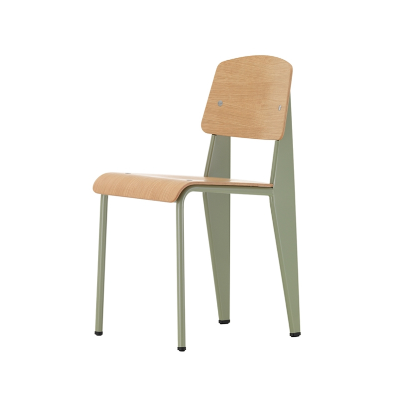 Chaise STANDARD CHAIR Prouvé Gris Vermeer VITRA
