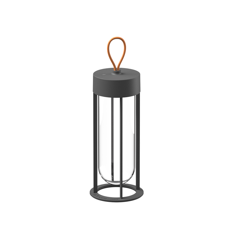 Lampe à poser IN VITRO UNPLUGGED Anthracite FLOS