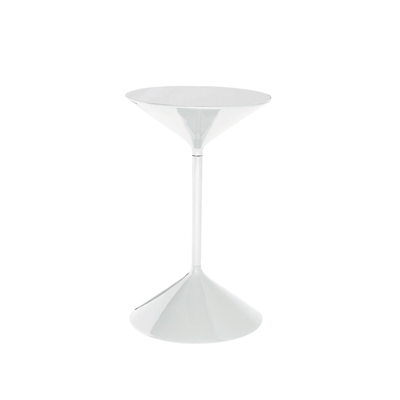 Table d'appoint guéridon TEMPO Talc ZANOTTA