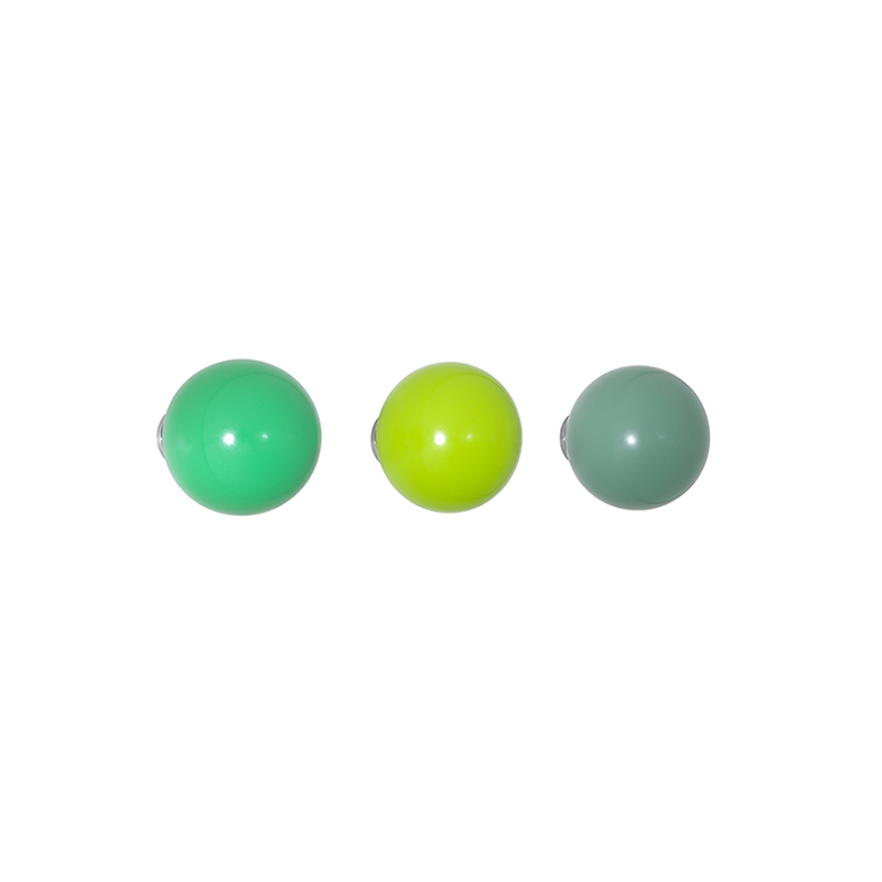 Patère Design Set de 3 patères COAT DOTS Vert VITRA