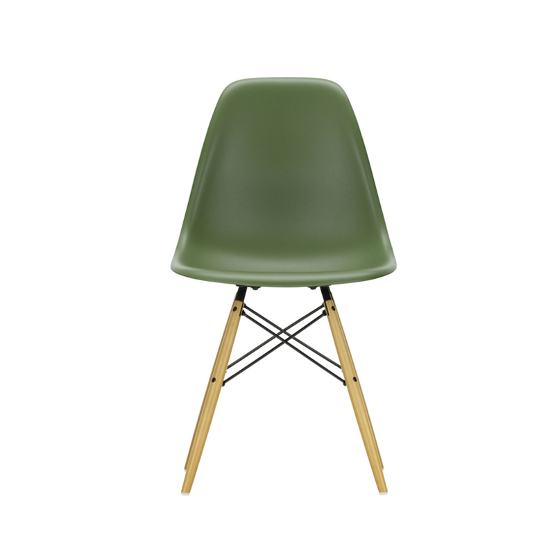 Chaise EAMES PLASTIC CHAIR DSW érable nuance de jaune Forêt RE VITRA