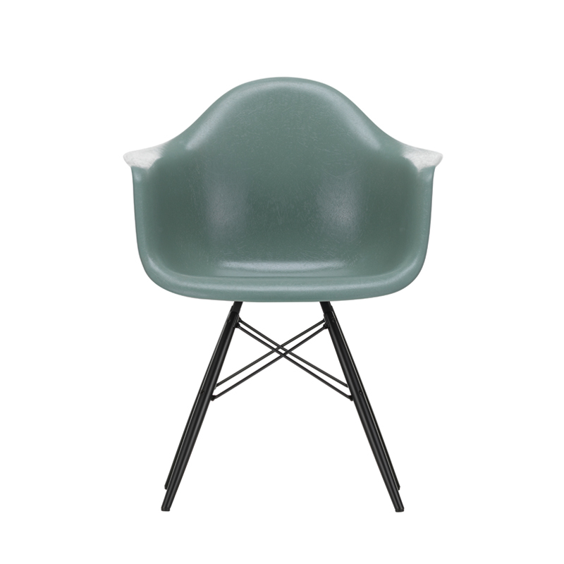 Chaise EAMES FIBERGLASS ARMCHAIR DAW Vert mousse Eames VITRA