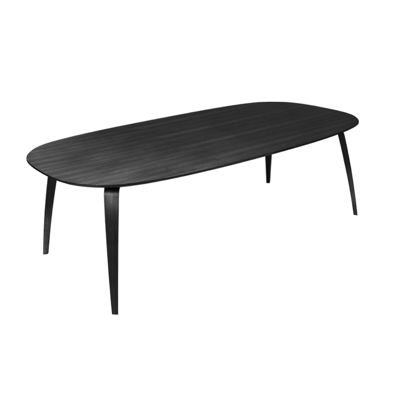 Table GUBI DINING ELLIPTICAL Frêne noir GUBI
