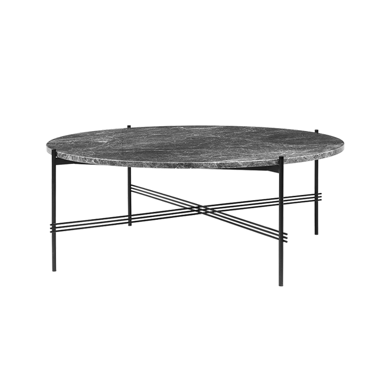 Table basse TS COFFEE Ø 105 Marbre Emperador gris GUBI