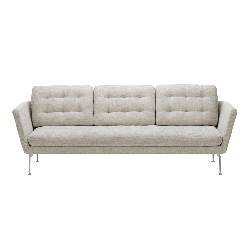 Canapé SUITA Capitonné 3 places Stone melange VITRA