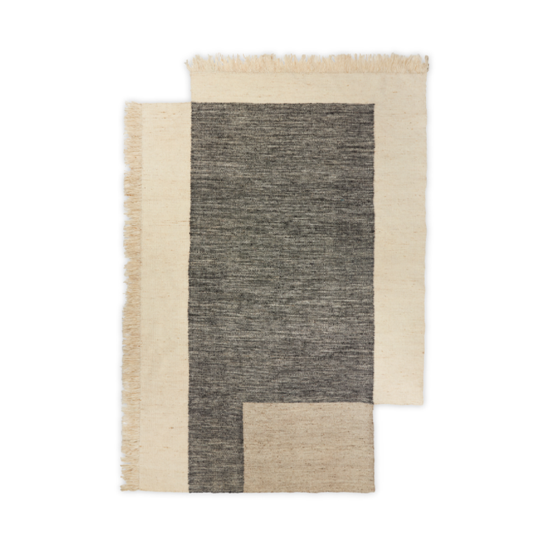 Tapis Tapis COUNTER 200x300 Blanc cassé/ charbon FERM LIVING