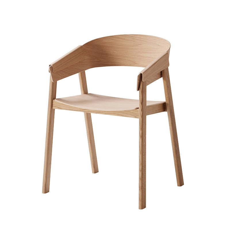 Chaise COVER ARMCHAIR Chêne MUUTO